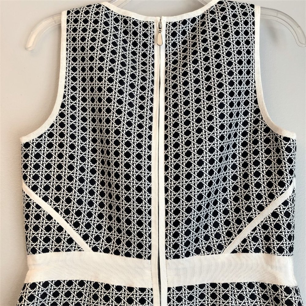 Laundry by Shelli Segal Navy & White Shift Dress Sz 8 - Picture 7 of 13